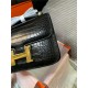 Hermes Constance 24cm Crocodile Leather Bag Silver/Gold Metal High