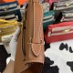 Hermes Kelly Pochette Bag Swift Leather Silver/Gold Metal WAX High