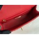 MINI FLAP BAG WITH TOP HANDLE AS2431 Snake Red High