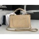 MINI FLAP BAG WITH TOP HANDLE AS2431 Snake Beige High