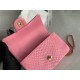 MINI FLAP BAG WITH TOP HANDLE AS2431 Snake Pink High