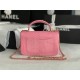 MINI FLAP BAG WITH TOP HANDLE AS2431 Snake Pink High