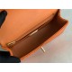 MINI FLAP BAG WITH TOP HANDLE AS2431 Snake Orange High