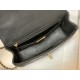 MINI FLAP BAG WITH TOP HANDLE AS2431 Snake Black High