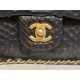 MINI FLAP BAG WITH TOP HANDLE AS2431 Snake Black High