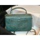 MINI FLAP BAG WITH TOP HANDLE AS2431 Snake Green High