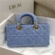 LADY D-JOY BAG MEDIUM Cannage Cannage Denim Blue High