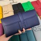 Hermes Jige Elan 29 Clutch Bag Epsom Leather WAX Royal Blue High