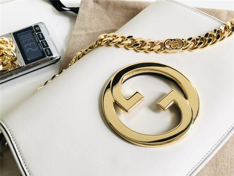 Gucci Blondie shoulder bag Leather 699268 White High