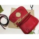 Gucci Blondie shoulder bag Leather 699268 Red High