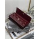 MISS DIOR MINI BAG Patent Calfskin Burgundy High