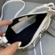 LE CAGOLE MINI PURSE WITH CHAIN Crocodile White High