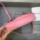 LE CAGOLE MINI PURSE WITH CHAIN Crocodile Pink High