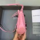 LE CAGOLE MINI PURSE WITH CHAIN Crocodile Pink High