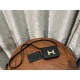 Hermes Constance Slim Wallet Leather Gold Metal WAX High