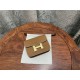 Hermes Constance Slim Wallet Leather Gold Metal WAX High