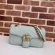 GG Marmont small matelassé shoulder bag Green-Pale High