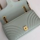 GG Marmont small matelassé shoulder bag Green-Pale High