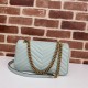 GG Marmont small matelassé shoulder bag Green-Pale High