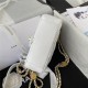 Chanel MINI FLAP BAG Grained Shiny Calfskin & Gold-Tone Metal AS3368 White A