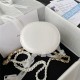 Chanel SMALL VANITY CASE Lambskin, Gold-Tone & Lacquered Metal AS3210 White A