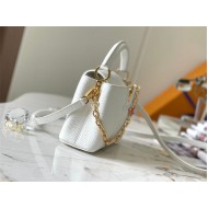 Louis Vuitton Capucines Mini Bag Taurillon Leather M20845 White High