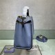 PEEKABOO ICONIC ESSENTIALLY Cuoio Romano leather bag Grey-Blue High