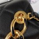 Small Flap Bag AS3367 Lambskin & Gold-Tone Metal Black A