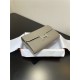 Hermes Constance To Go Long Wallet Epsom Leather Grey Silver-Metal WAX High