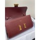 Hermes Constance To Go Long Wallet Epsom Leather Burgundy Gold-Metal WAX High