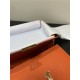 Hermes Constance To Go Long Wallet Epsom Leather Orange Gold-Metal WAX High