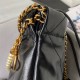 Chanel 22 MINI HANDBAG Shiny Calfskin Black & Gold-Tone Metal AS3980 High