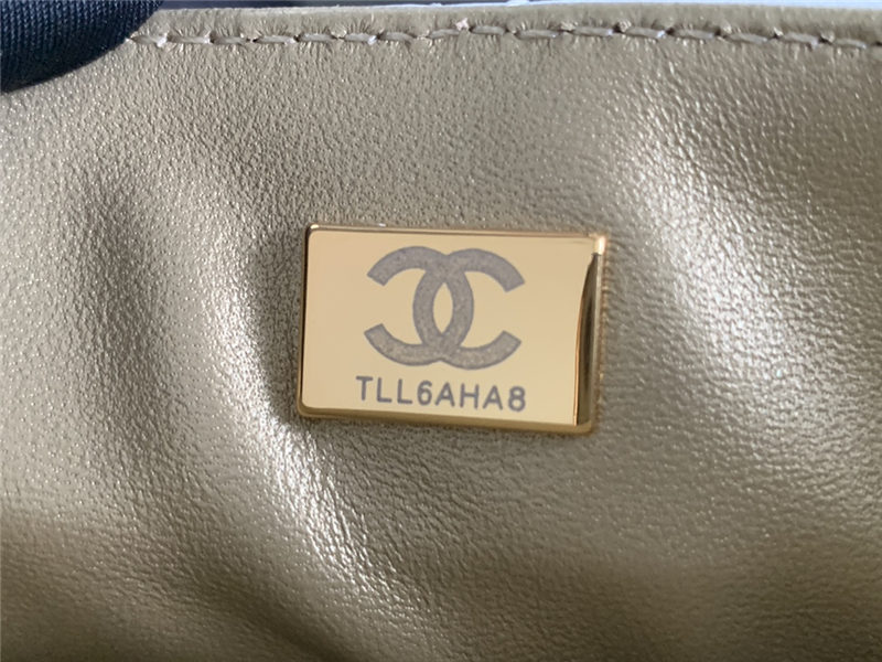 Chanel MINI FLAP BAG AS3378 Lambskin & Gold-Tone Metal White High