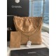 Chanel 22 LARGE HANDBAG Shiny Calfskin & Gold-Tone Metal AS3262 Camel High