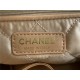 Chanel 22 LARGE HANDBAG Shiny Calfskin & Gold-Tone Metal AS3262 Camel High