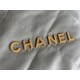 Chanel 22 SMALL HANDBAG Shiny Calfskin & Gold-Tone Metal AS3260 Grey High