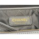 Chanel 22 SMALL HANDBAG Shiny Calfskin & Gold-Tone Metal AS3260 Grey High