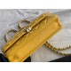 Chanel Wallet on Chain With Handle AP2844 Lambskin & Gold-Tone Metal Yellow High