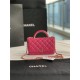 Chanel Wallet on Chain With Handle AP2844 Lambskin & Gold-Tone Metal Pink High