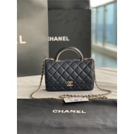 Chanel Wallet on Chain With Handle AP2844 Lambskin & Gold-Tone Metal Navy High