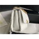 SMALL FLAP BAG Lambskin, Strass & Gold-Tone Metal AS3240 White High