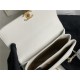 SMALL FLAP BAG Lambskin, Strass & Gold-Tone Metal AS3240 White High