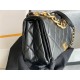 Small Flap Bag AS3367 Lambskin & Gold-Tone Metal Black High