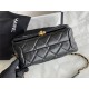 Small Flap Bag AS3367 Lambskin & Gold-Tone Metal Black High