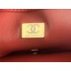 Small Flap Bag AS3367 Lambskin & Gold-Tone Metal Red High