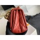 Mini Flap Bag AS3366 Lambskin & Gold-Tone Metal Red High