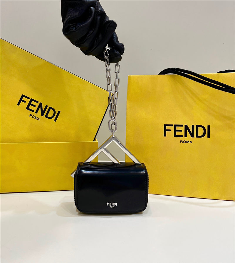 Fendi First Sight Nano bag Leather Black High