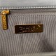 Large Chanel 19 Flap Bag Goatskin/Lambskin Dark Grey Silver High