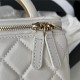 Chanel VANITY WITH CHAIN AP2846 Lambskin & Gold-Tone Metal White A