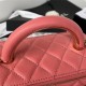 Chanel VANITY WITH CHAIN AP2846 Lambskin & Gold-Tone Metal Coral A